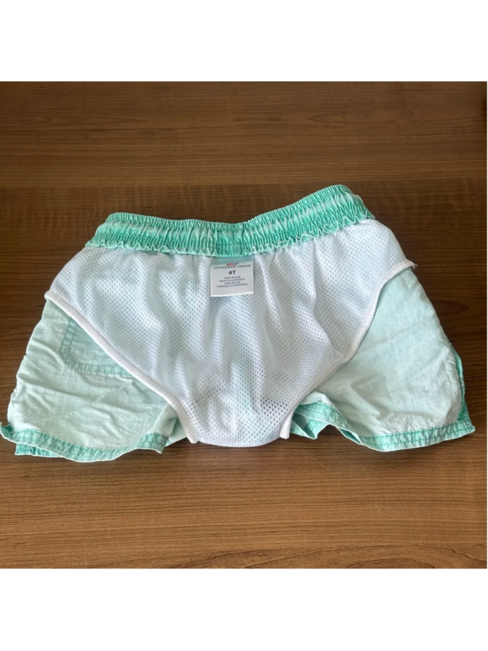 Vineyard Vines Toddler 4T Mint Green Swim Trunks Lined Beach Board Shorts